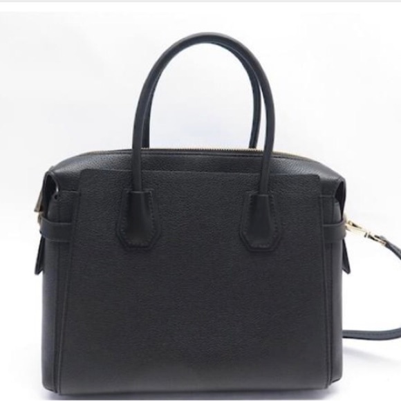 Michael Kors Mercer Handbag Black Leather Purse Crossbody - Picture 3 of 5